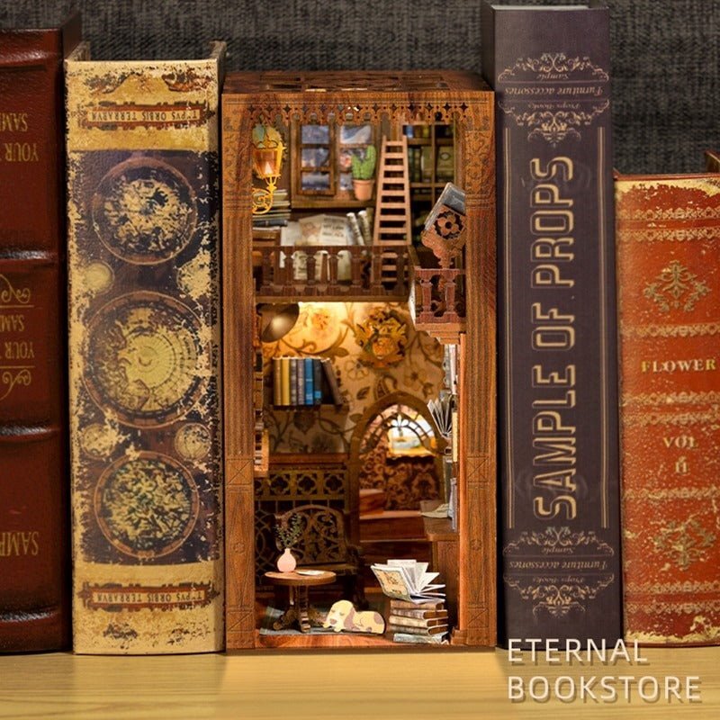 📖Eternal Bookstore DIY Book Nook Wooden Puzzle-J
