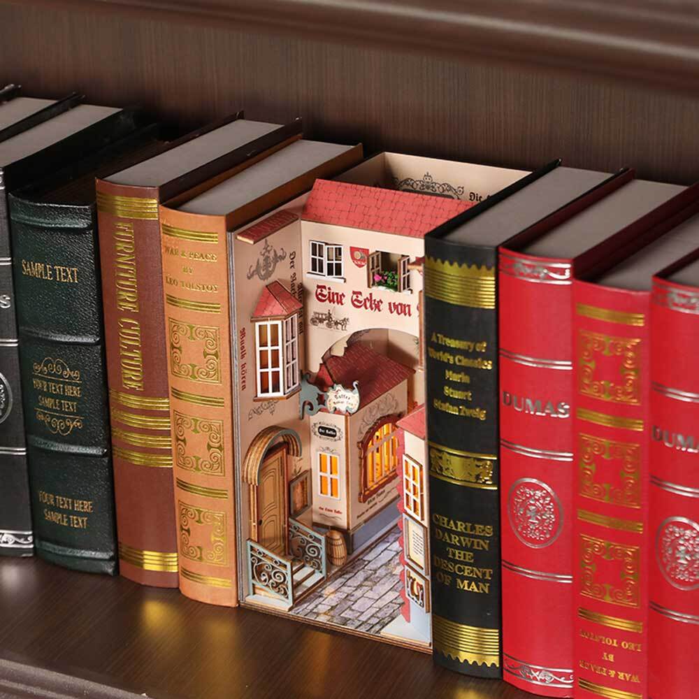 📖The Ancient City Of Flowers Book Nook 3D Wooden Puzzle-J