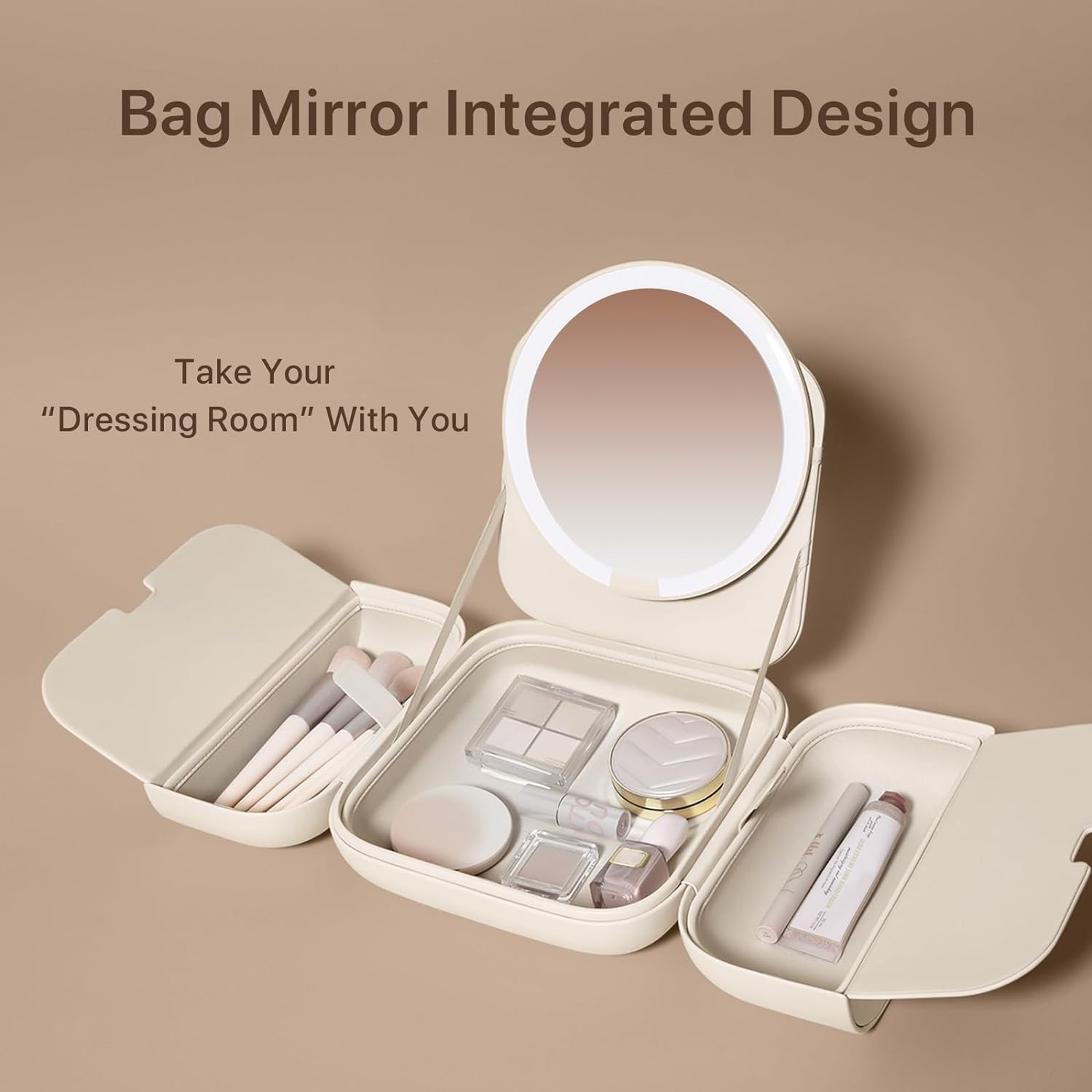 (⭐⭐ HOT SALE NOW) AMIRO M2 LumoCube Portable LED Bag Mirror with 5 Level Brightness
