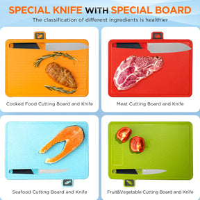🔥Smart Cutting Board And Kinfe Set With Holder