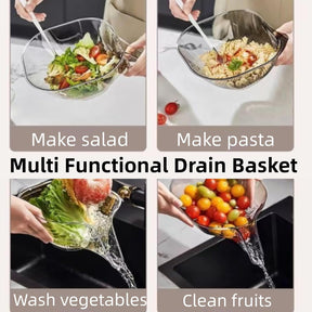 Multi-functional Drain Basket with Funnel