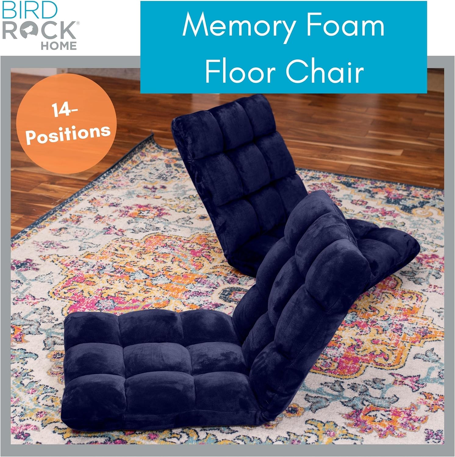 Adjustable 14-Position Memory Foam Floor Chair