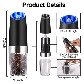 🎄🎄Electric Pepper Mill Stainless Steel Set