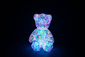 🎄🎄LED Holographic Iridescent Light Up Bear