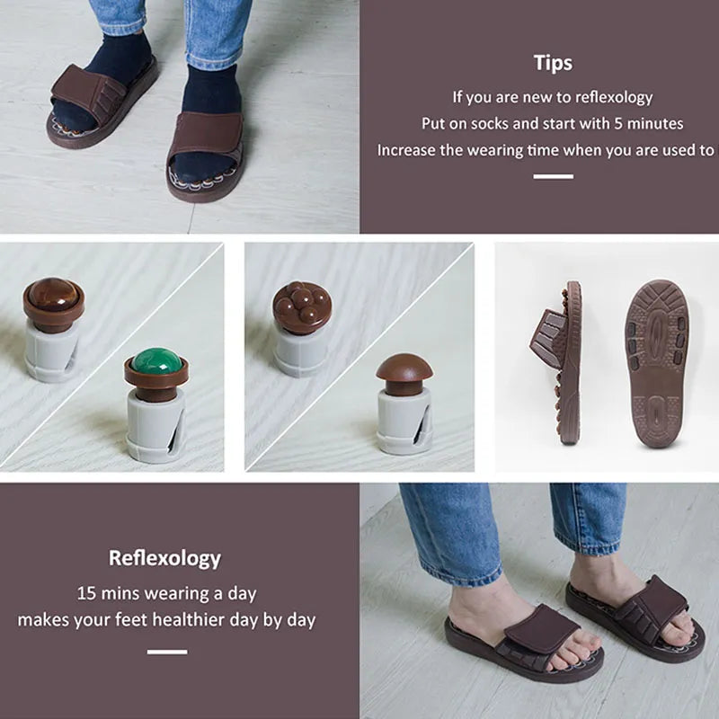 🥇Revitalize Reflexology Slippers: Your Daily Step to Wellness